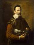 Fetti Domenico Portrait of an Actor Tristano Martinelli or Francesco Andreini - Hermitage